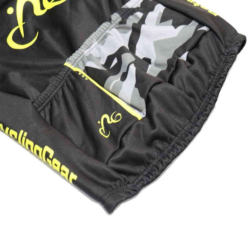 T yellow Fleece Retro Cycling Vest