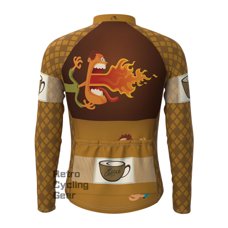 Funny cartoon Fleece Long Sleeve Jersey