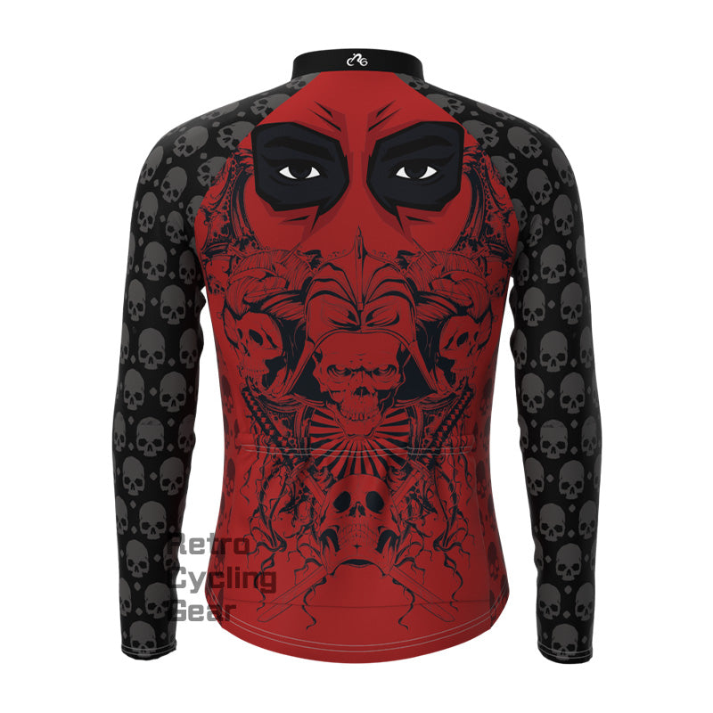 Red Skull Fleece Long Sleeve Jersey