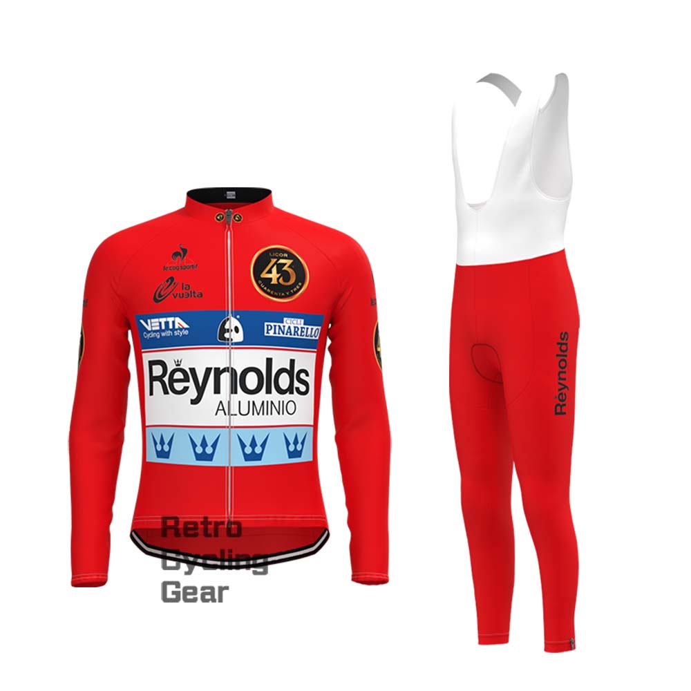 43 red Reynolds Retro Short Sleeve Cycling Kits