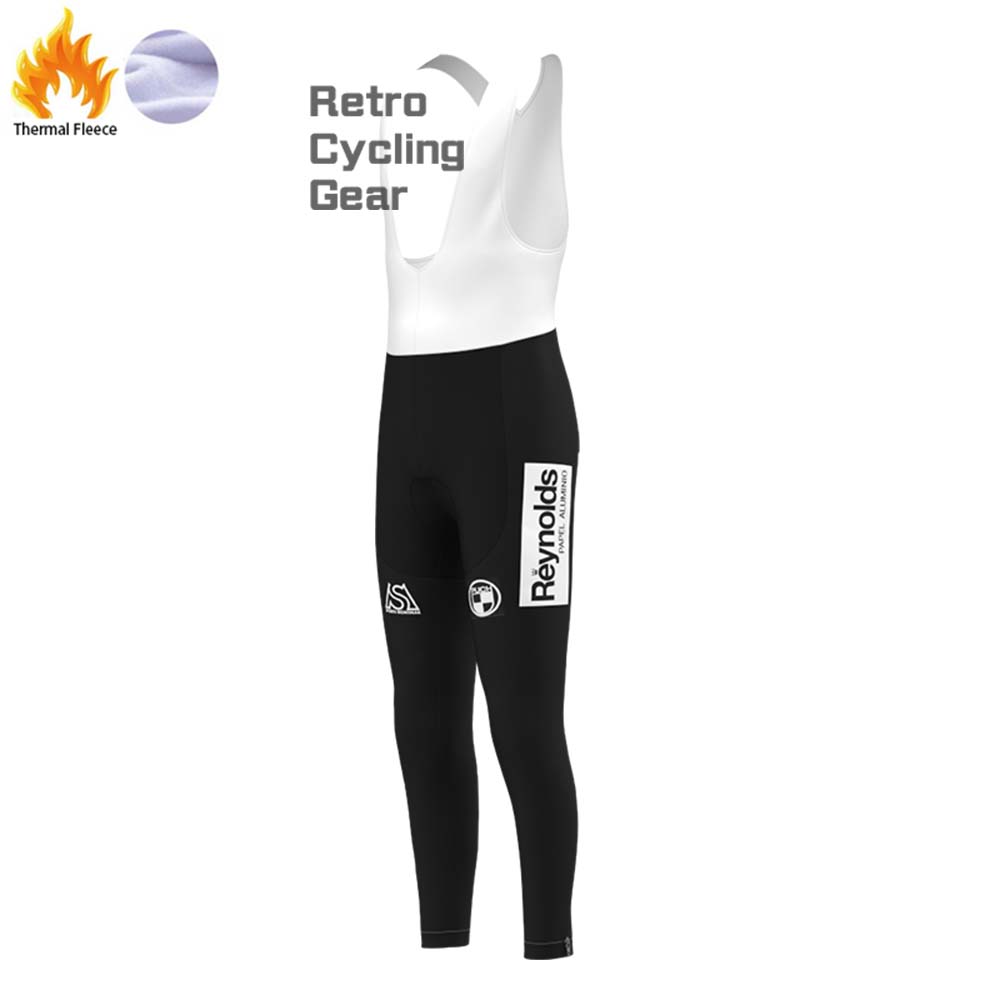 Black Reynolds Fleece Retro Long Cycling Kits