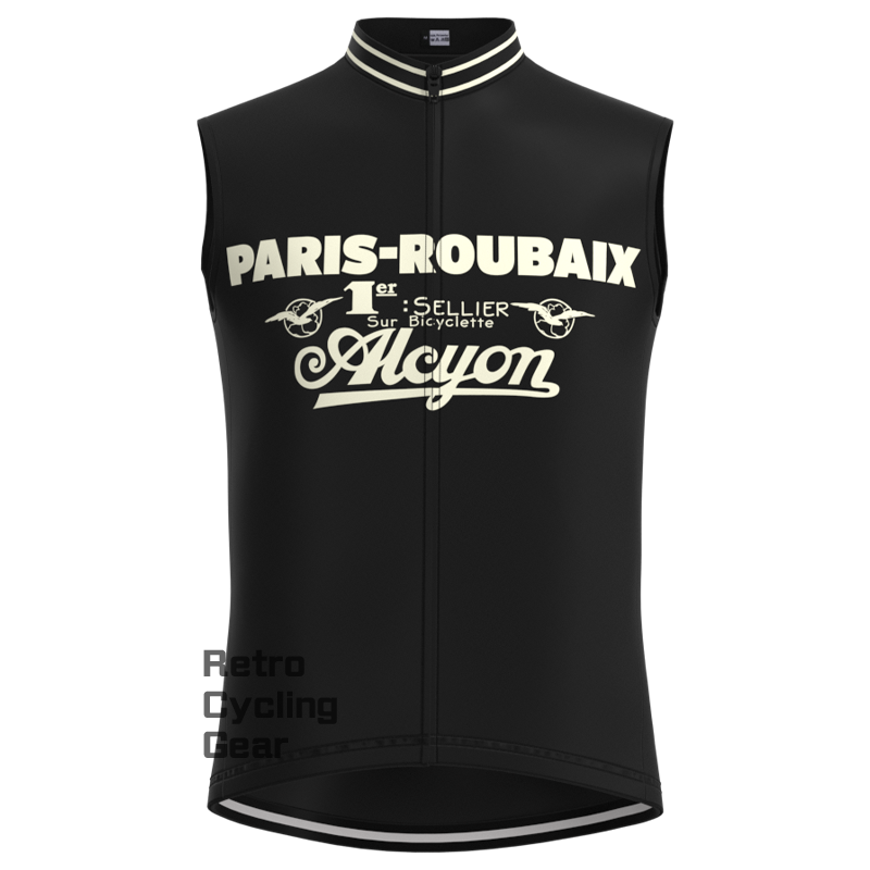 Paris Roubaix Black Retro Long Sleeve Cycling Kit