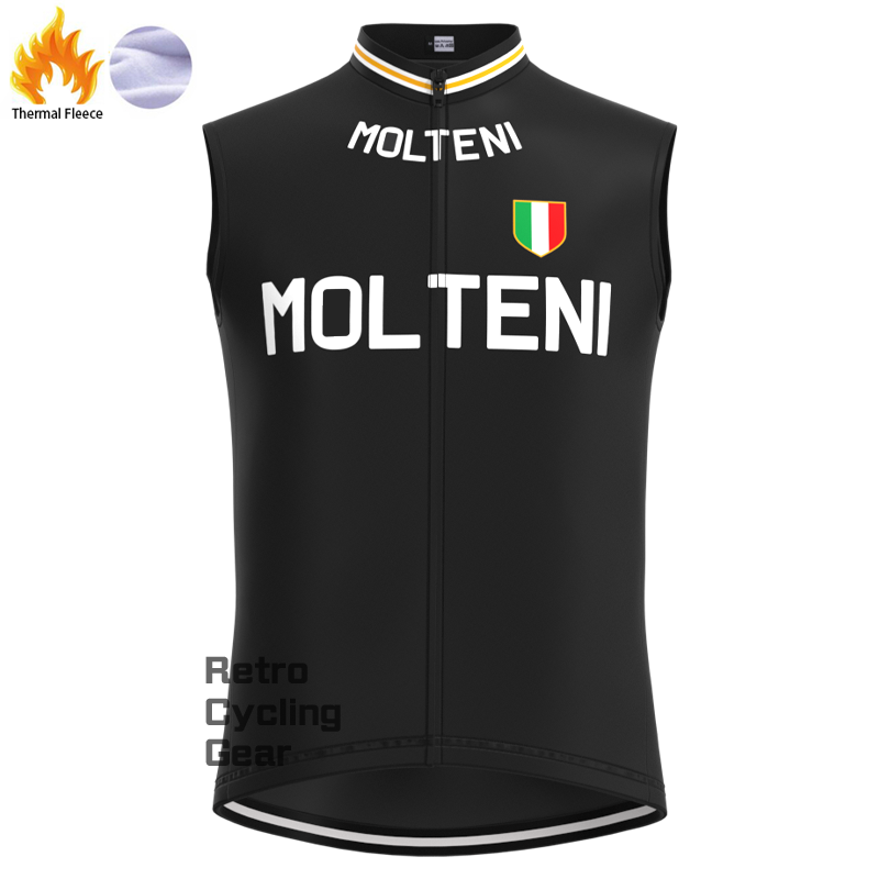 MOLTENI Black Fleece Retro Cycling Kits