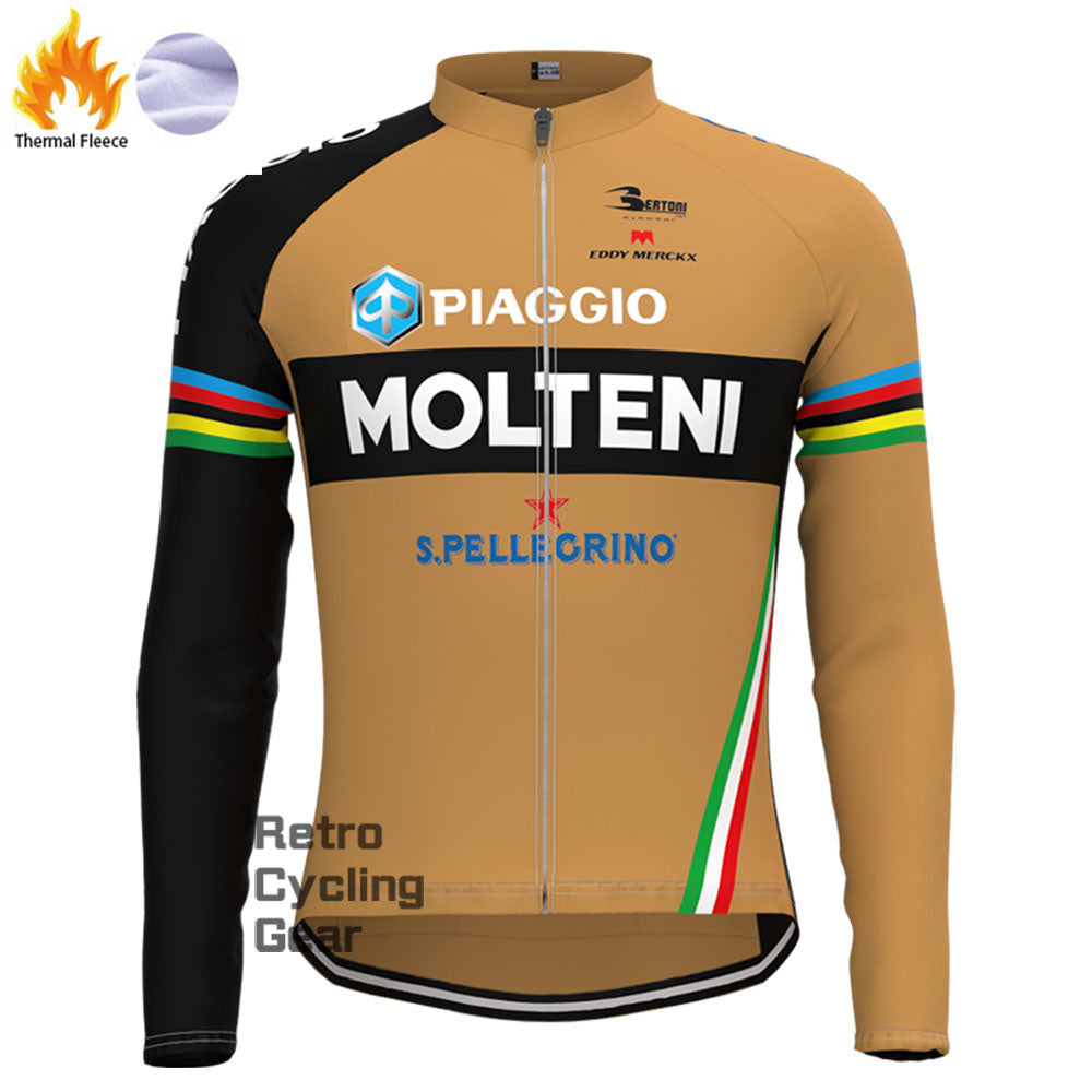 Molteni Piaggio Fleece Retro Long Cycling Kits