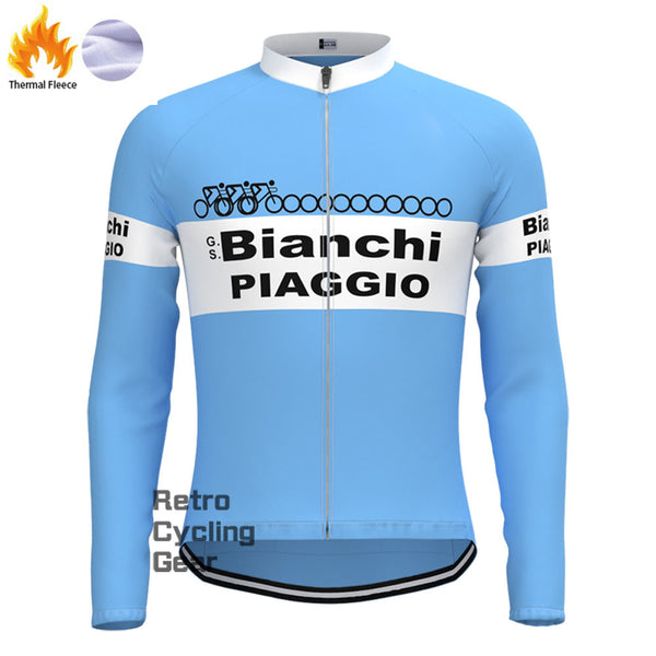 1983 Bianchi Fleece Retro Long Sleeves Jerseys