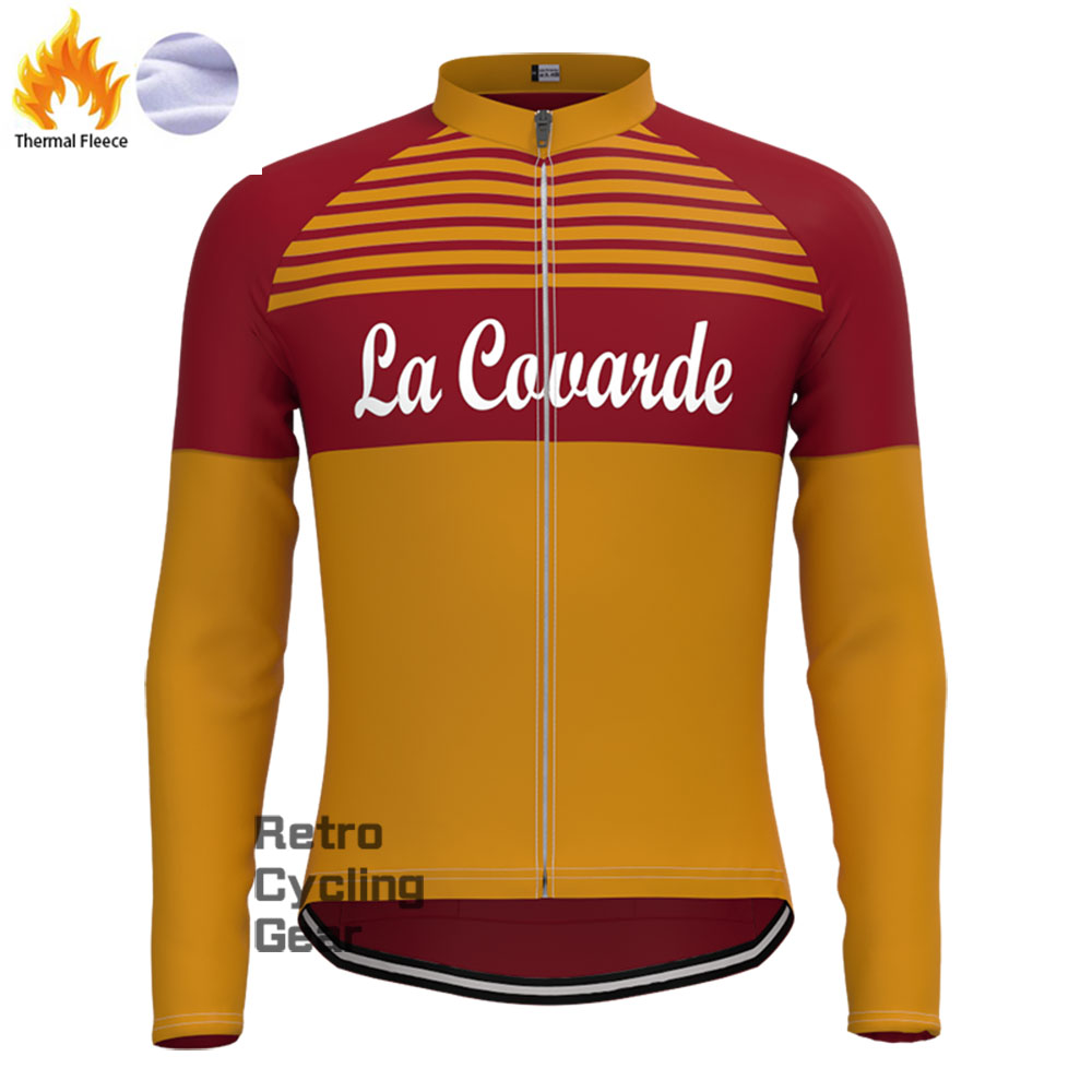 La Caualde Fleece Retro Long Cycling Kits