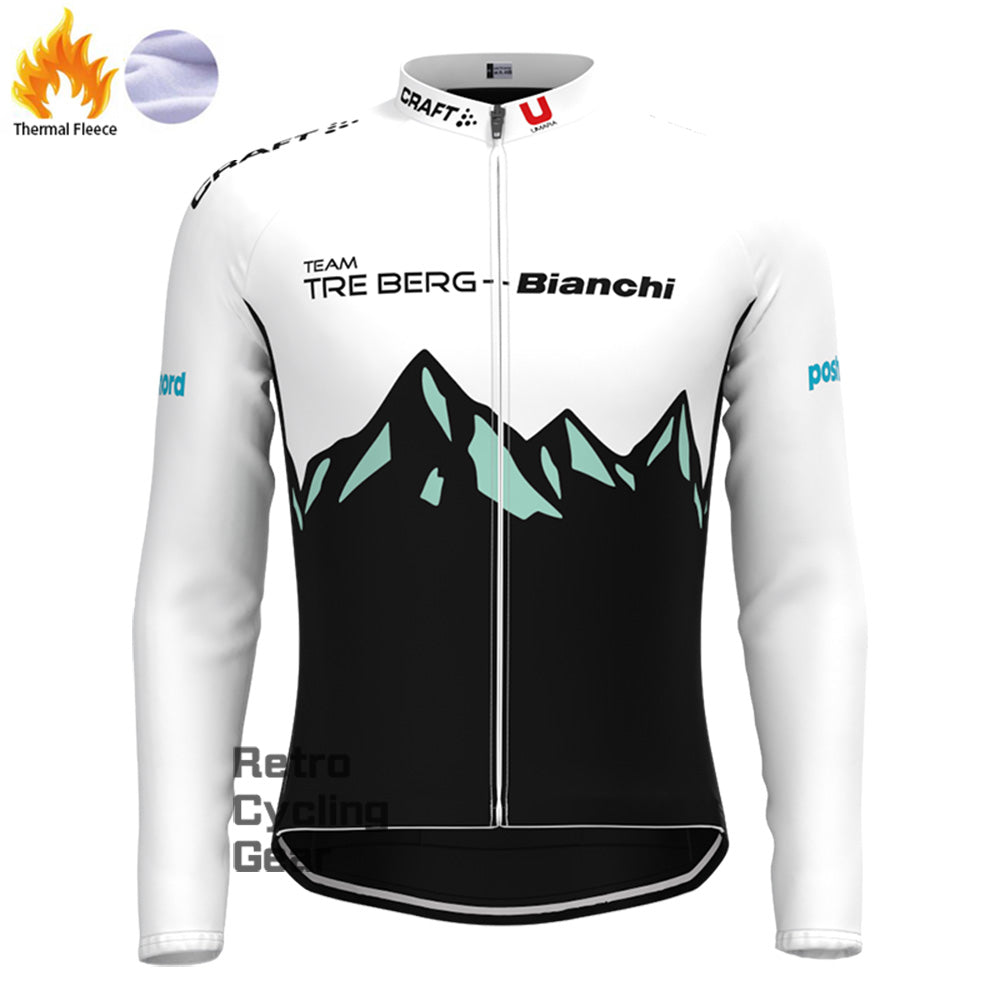 2016 Bianchi Fleece Retro Long Sleeves Jerseys