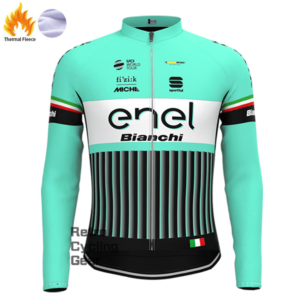 Enel  Bianchi Fleece Long Sleeves Jerseys