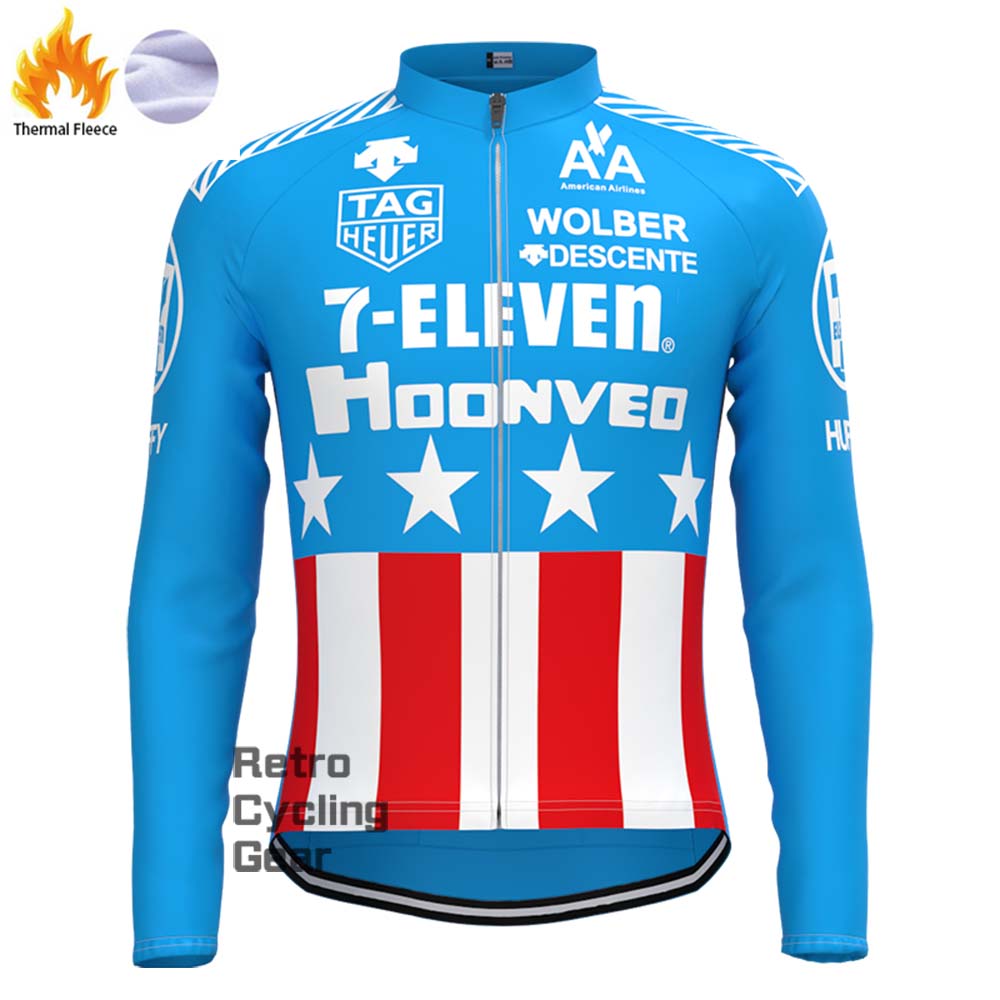 1990s 7-ELEVEN Fleece Retro Long Cycling Kits