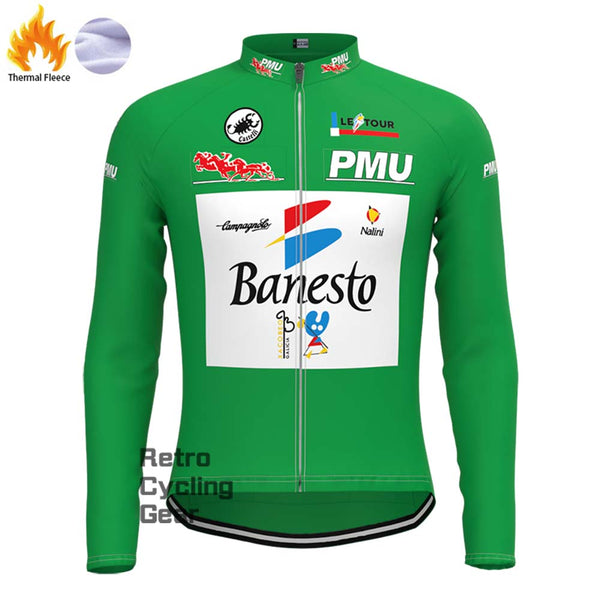 1990s Banesto Fleece Retro Long Sleeves Jerseys