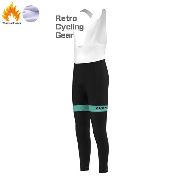 2021 Bianchi Fleece Retro Cycling Bib Pants