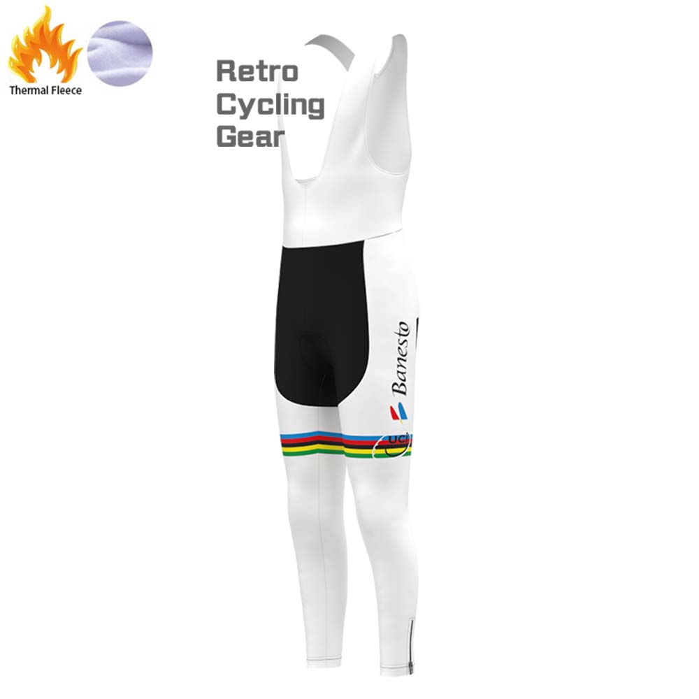 Streak Banesto Fleece Retro Long Cycling Kits