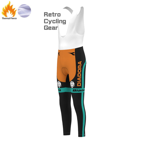 Sonatrach Bianchi Fleece Cycling Bib Pants