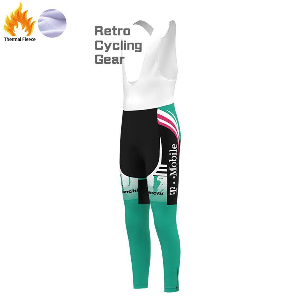 T-Mobile Bianchi Fleece Retro Long Cycling Kits