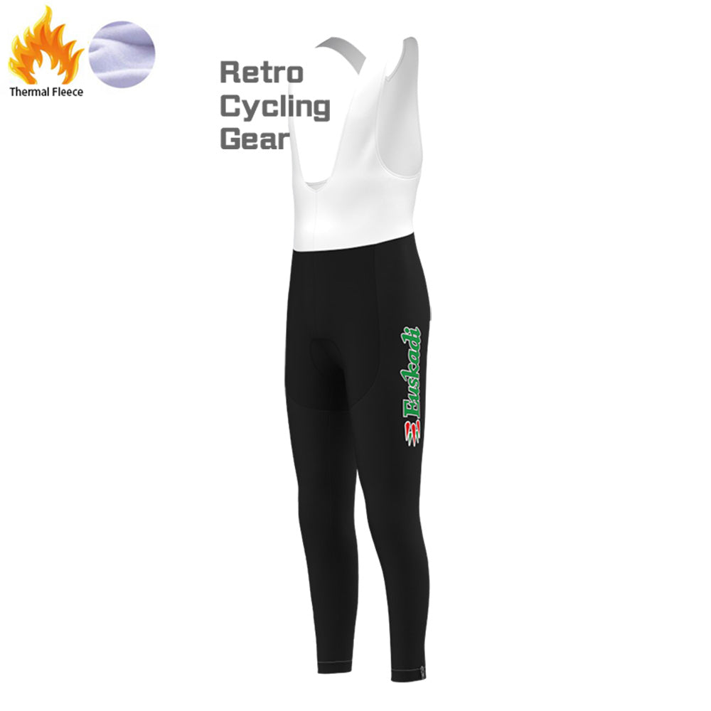 2009 euskadi Fleece Retro Cycling Bib Pants