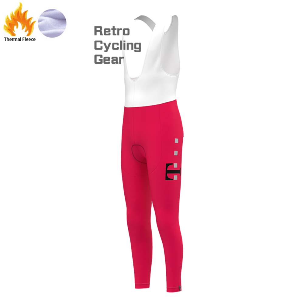 T Red Fleece Retro Long Cycling Kits