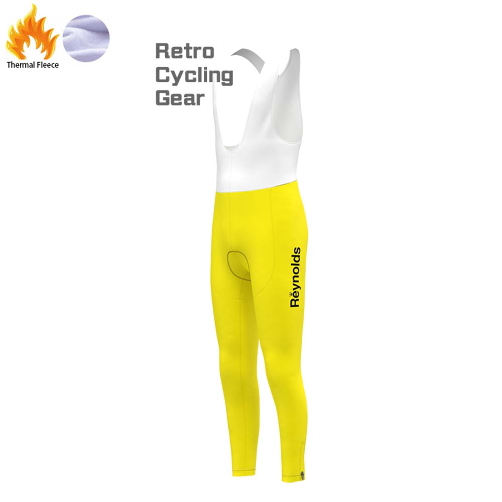 1983s yellow Reynolds Fleece Retro Long Cycling Kits