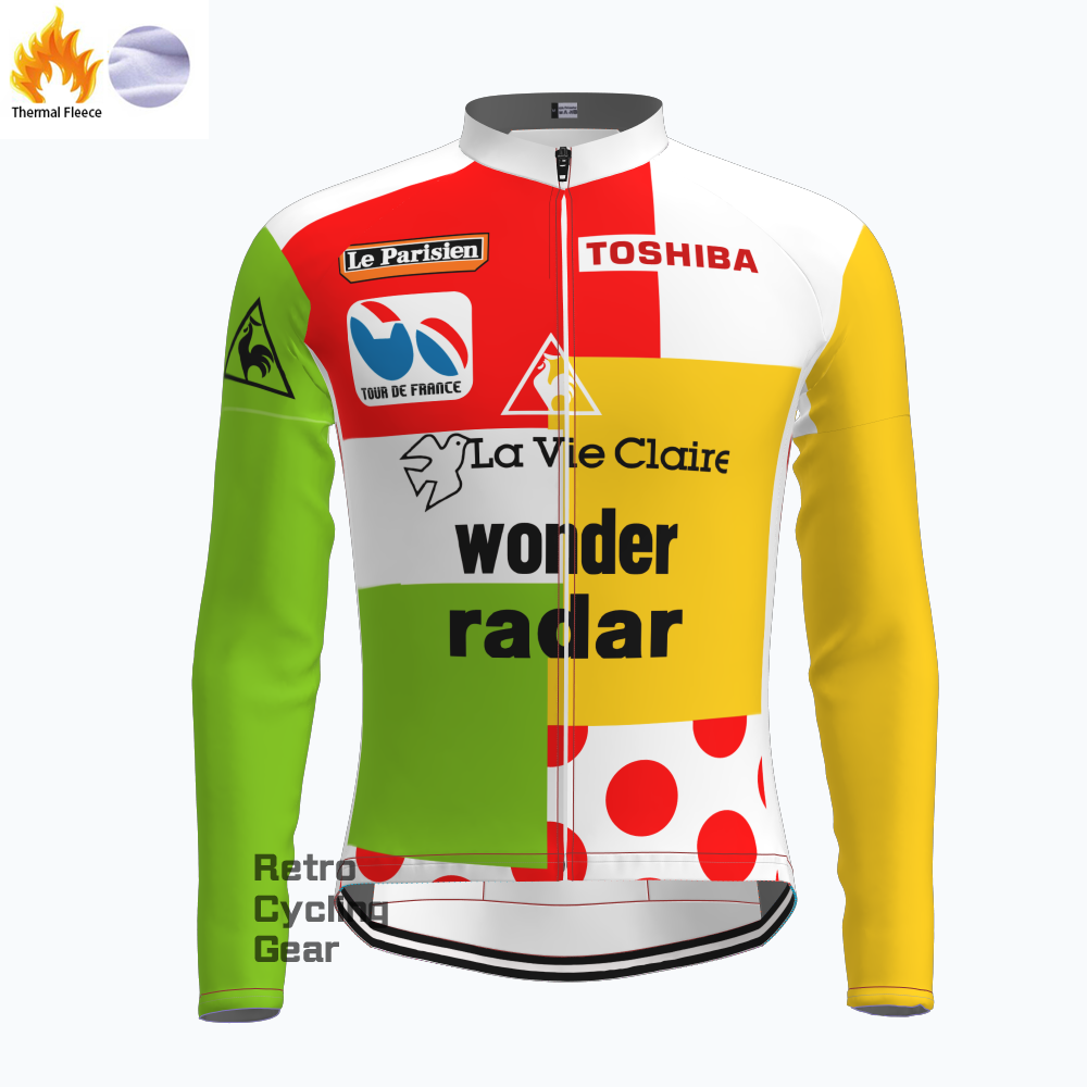 wonder radar Fleece Retro Long Cycling Kits