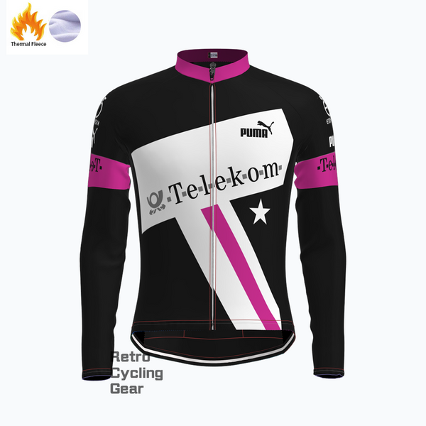 Telekom Fleece Retro Long Sleeves Jerseys