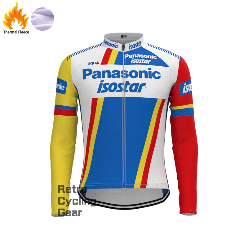 1980s Panasonic Fleece Retro Long Cycling Kits