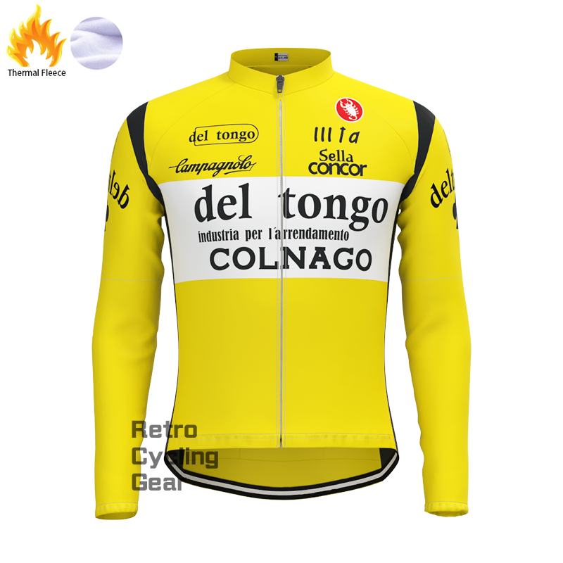 1983 del tongo Fleece Retro Long Cycling Kits