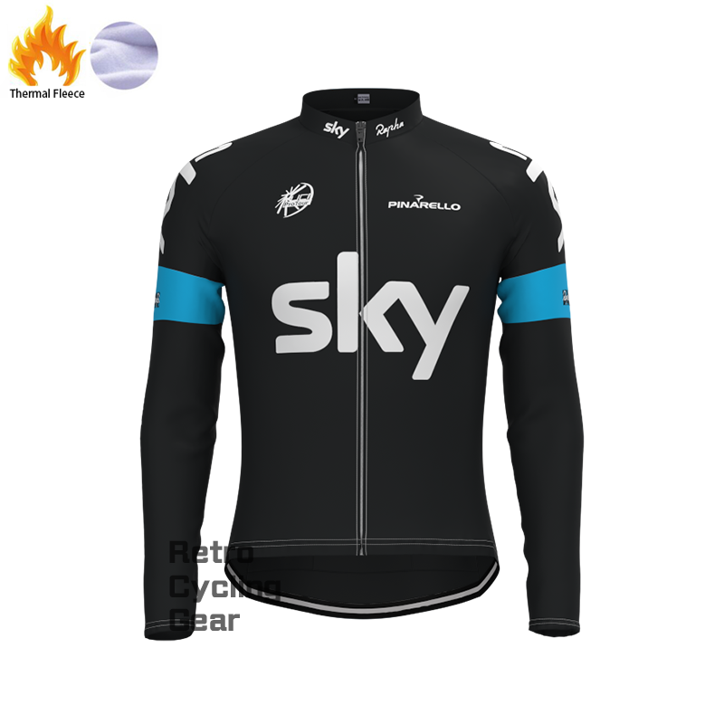 2013 sky Fleece Retro Long Cycling Kits