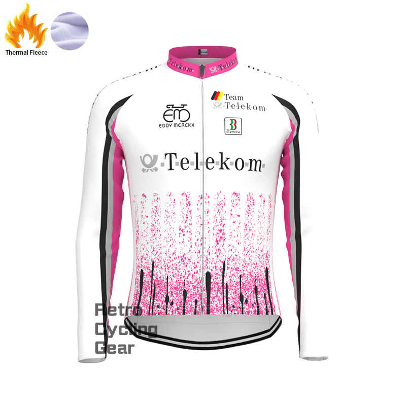 1990s Telekom Fleece Retro Long Sleeves Jerseys