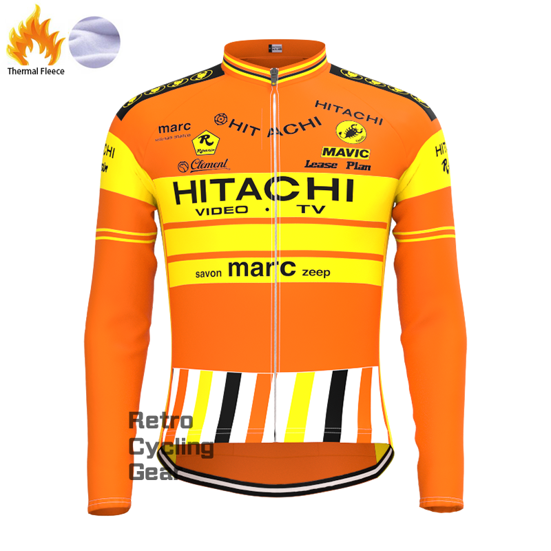 HITACHI Fleece Retro Long Cycling Kits