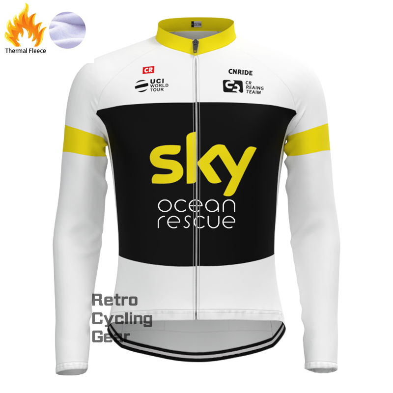 2018 sky Fleece Retro Long Sleeves Jerseys