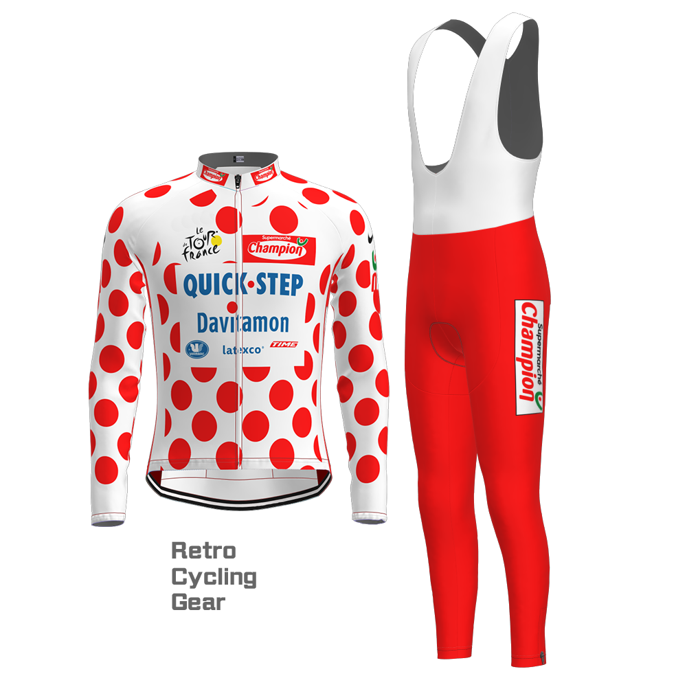 QUICK STEP Retro Long Sleeve Cycling Kits