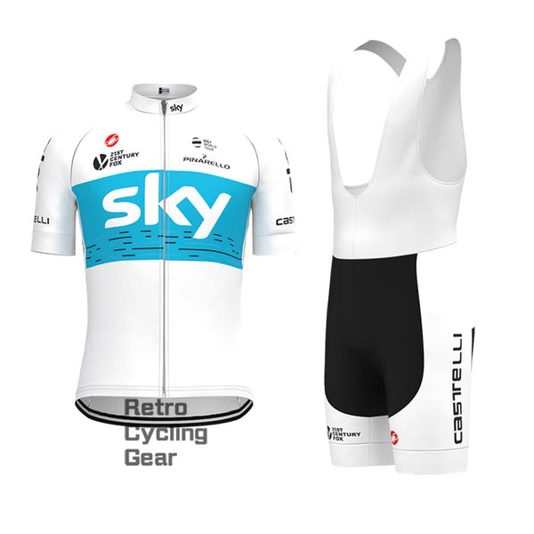 2018 white sky Retro Short Sleeve Cycling Kits