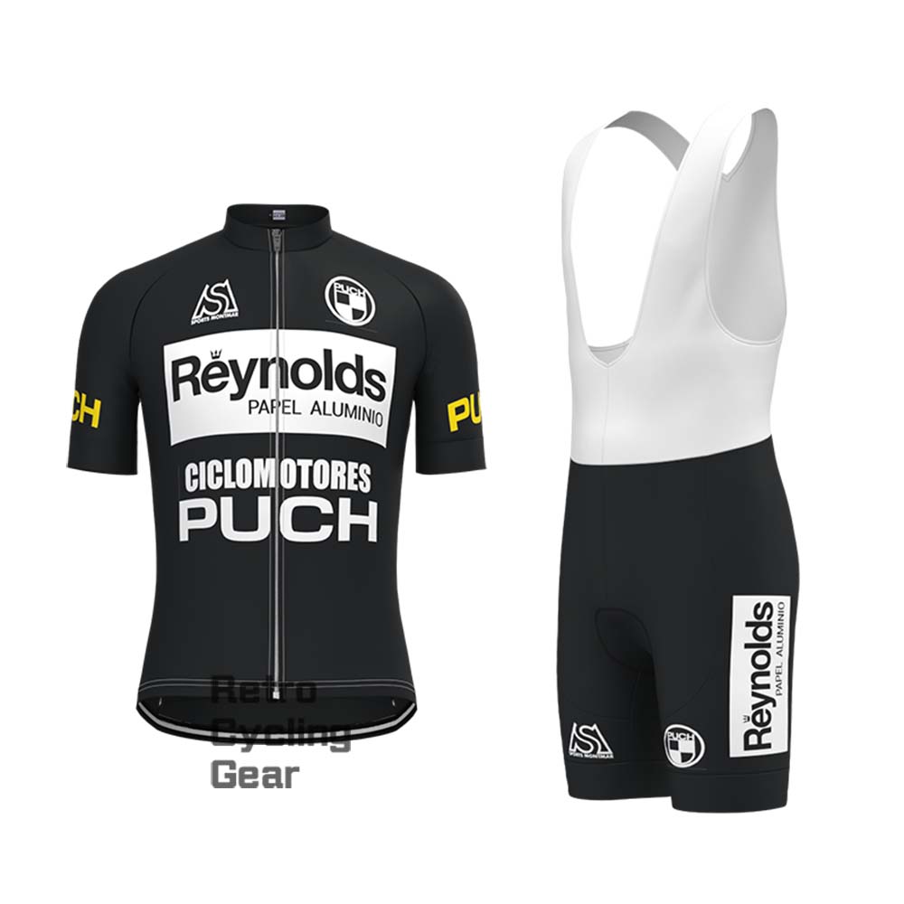 Black Reynolds Retro Long Sleeve Cycling Kits