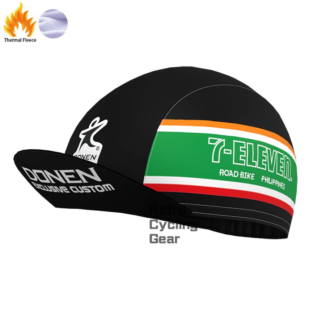 7-ELEVEN black Fleece Retro Long Cycling Kits