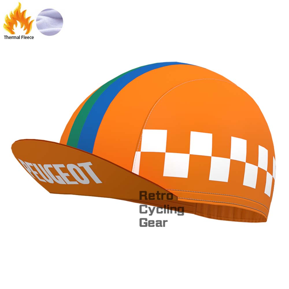 Orange PEUGEOT Retro Cycling Cap