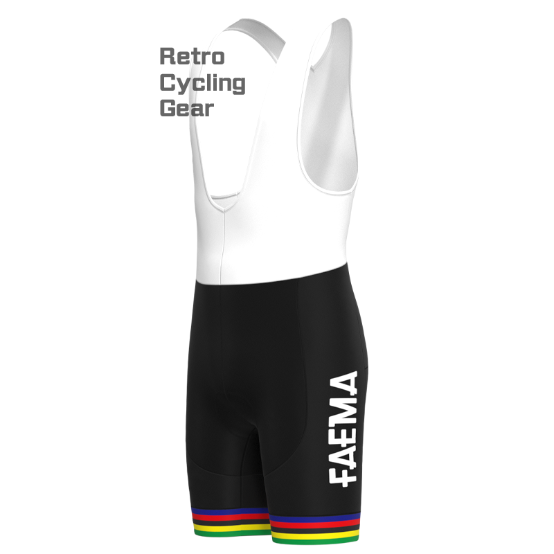 FAEMA White Retro Long Sleeve Cycling Kit