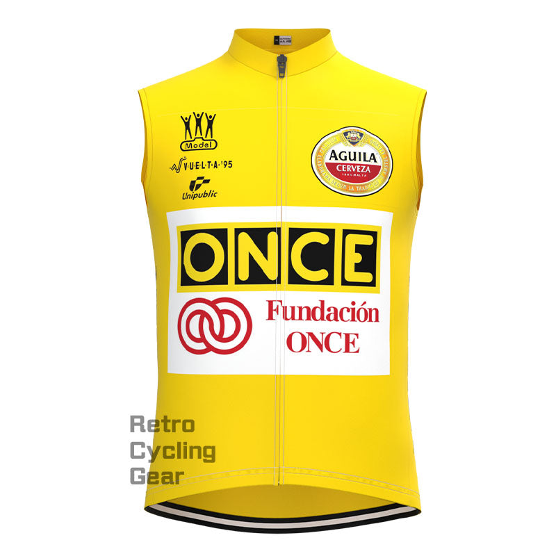 ONCE Yellow Retro Short Sleeve Cycling Kits