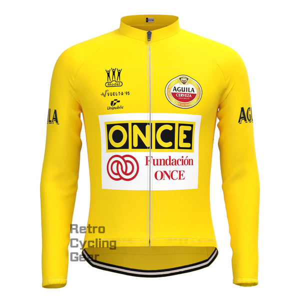 ONCE Yellow Retro Long Sleeve Jersey