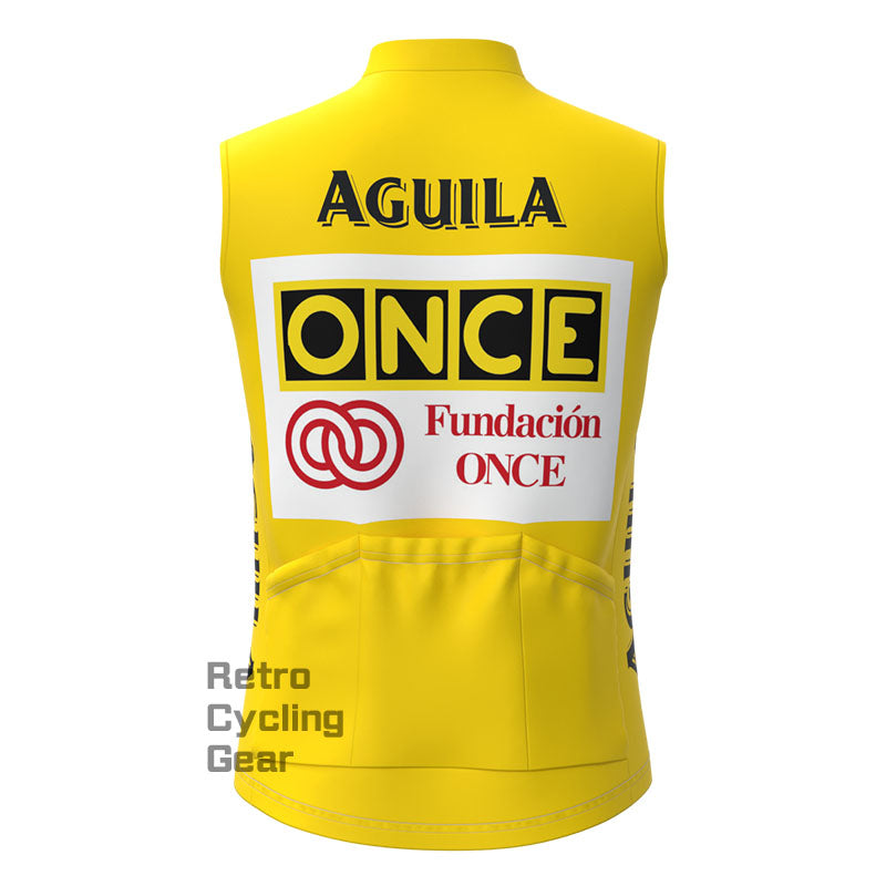 ONCE Yellow Retro Cycling Vest