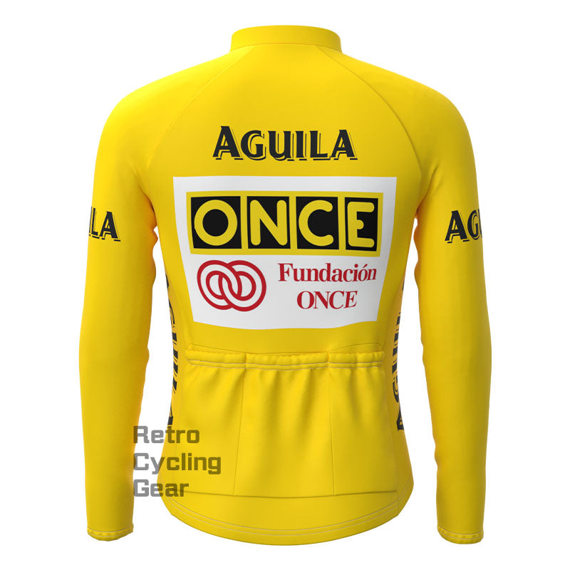 ONCE Yellow Retro Long Sleeve Jersey