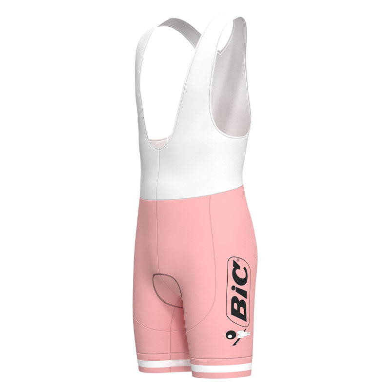 BIC Pink Retro Long Sleeve Cycling Kit