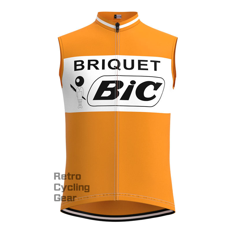 BIC Orange Retro Long Sleeve Cycling Kit