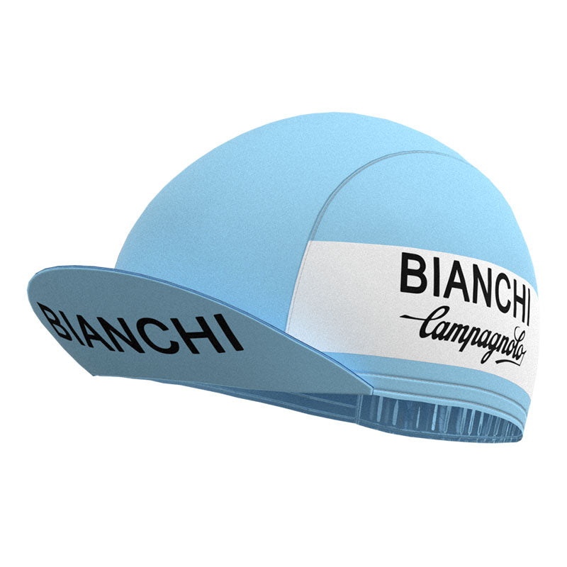 Bianchi Blue Retro Kurzarm-Fahrradset