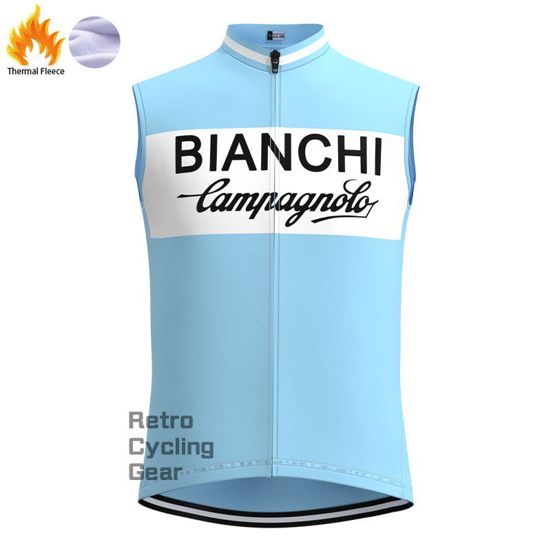 Bianchi Blue Fleece Retro-Radsport-Sets