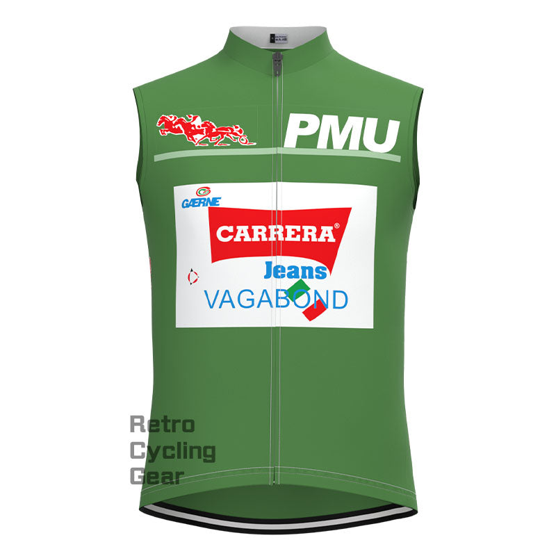 Carrera Green Retro Long Sleeve Cycling Kits