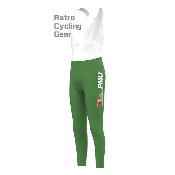 Carrera Green Retro Bib Cycling Pants