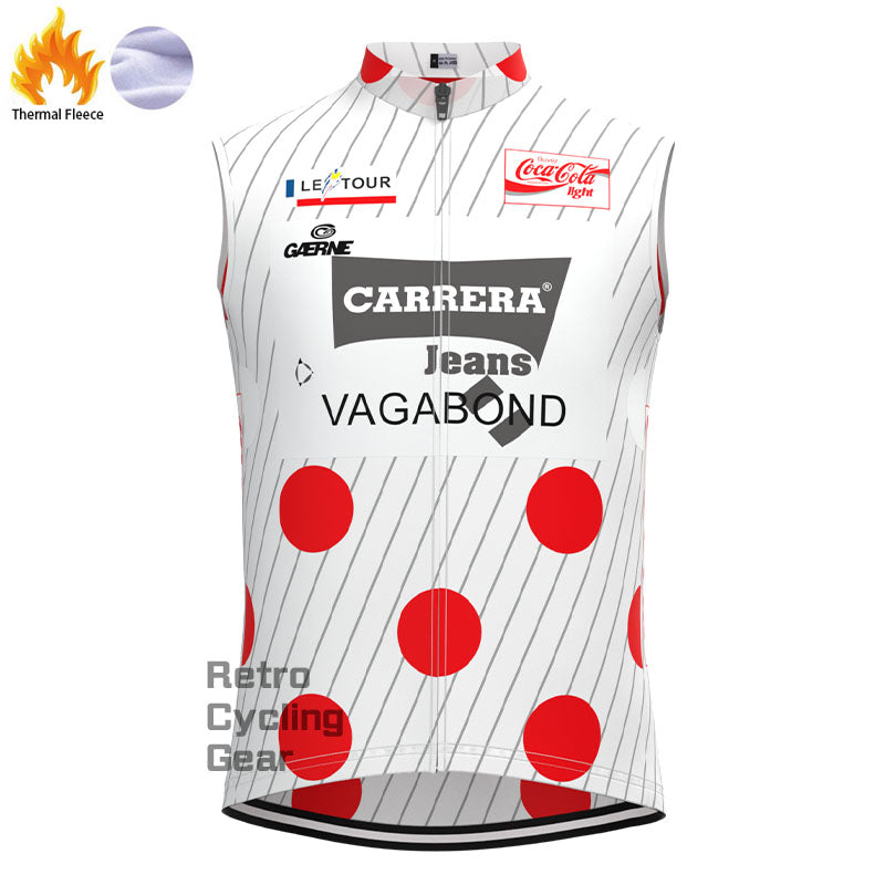 Carrera Red Dot Fleece Retro Cycling Vest