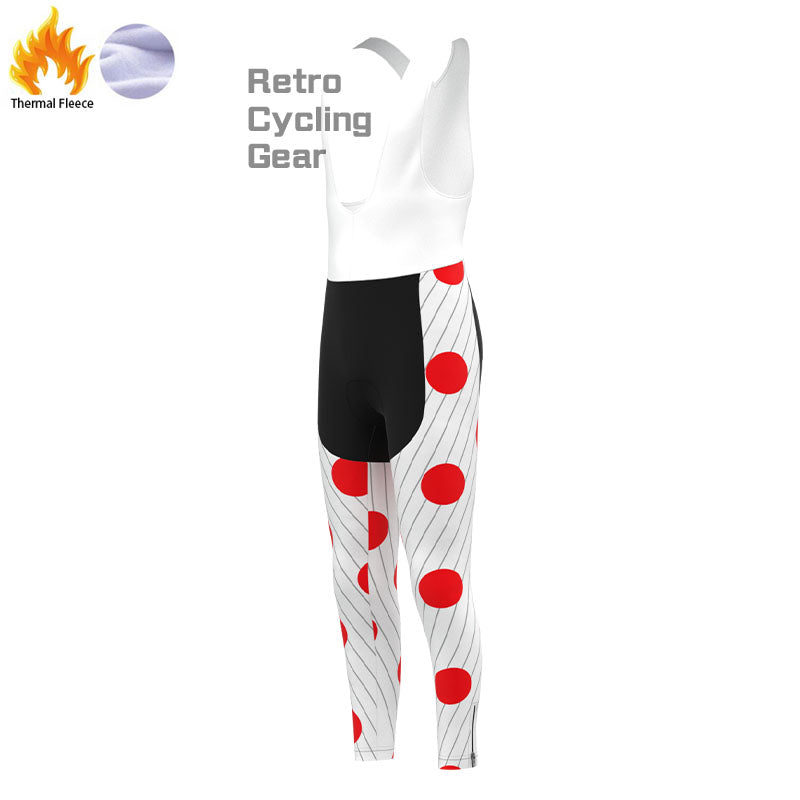 Carrera Red Dot Fleece Retro Long Cycling Kits