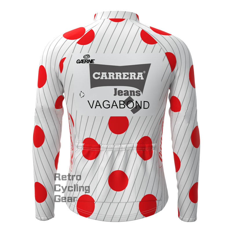 Carrera Red Dot Fleece Retro Long Sleeves Jerseys