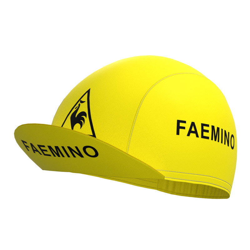 FAEMINO Yellow Retro Long Sleeve Cycling Kit