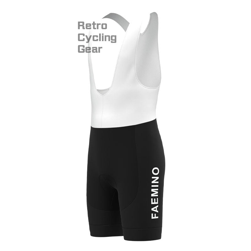 FAEMINO Yellow Retro Long Sleeve Cycling Kit